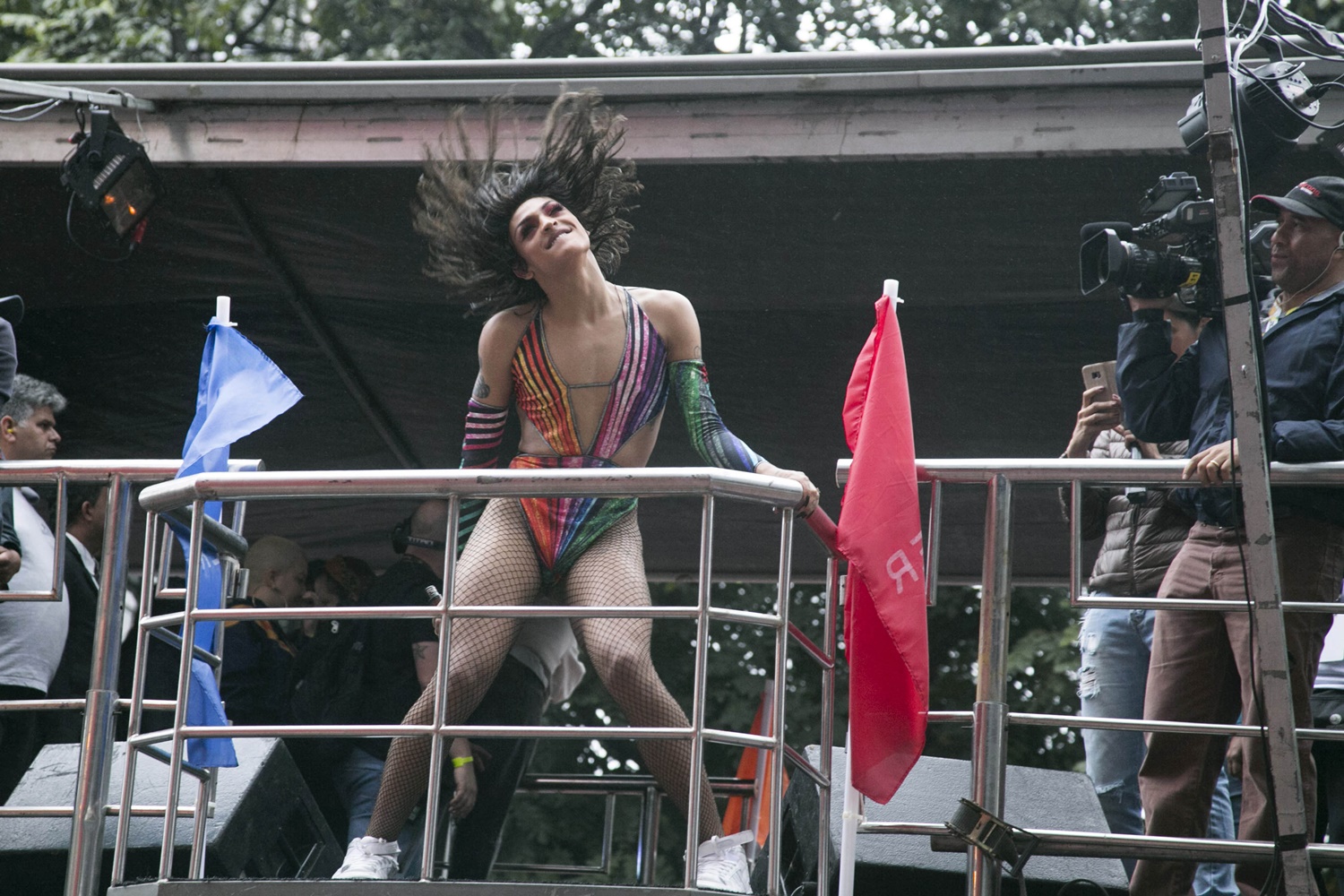  Pablo Vittar, durante a 22ª Parada LGBT em São Paulo