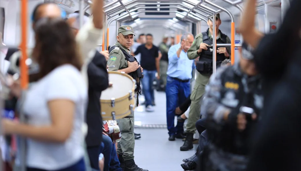 PM fará policiamento nos vagões do VLT