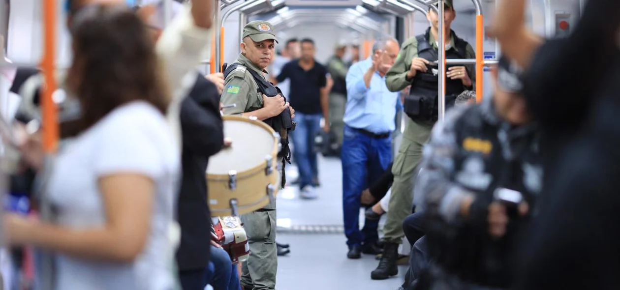 PM fará policiamento nos vagões do VLT