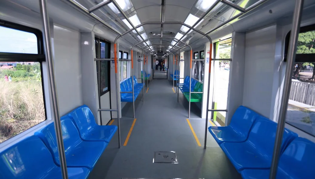 Vagão do novo VLT de Teresina