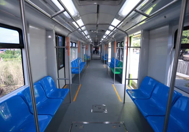 Vagão do novo VLT de Teresina