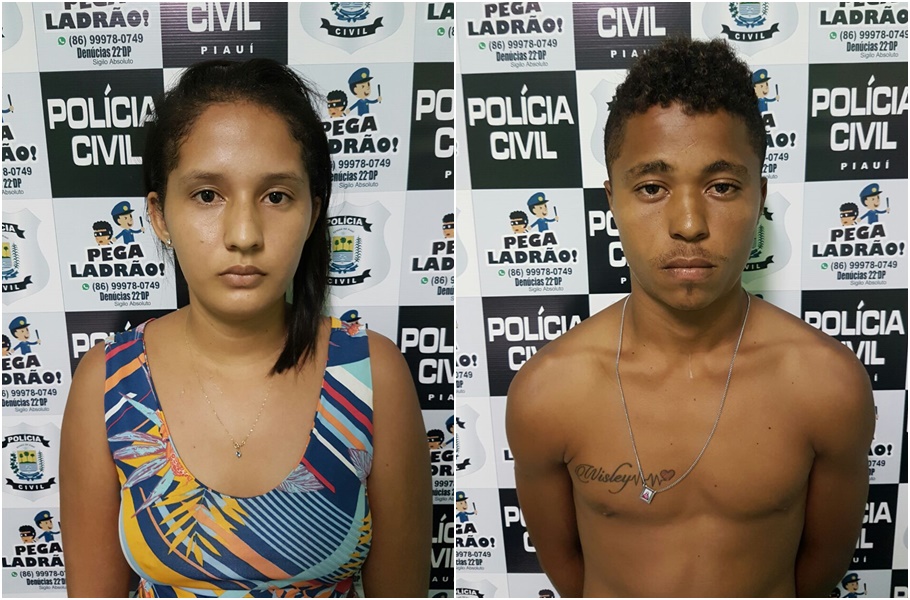 Casal foi preso na zona norte 