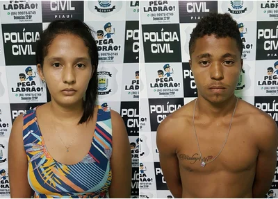 Casal foi preso na zona norte 