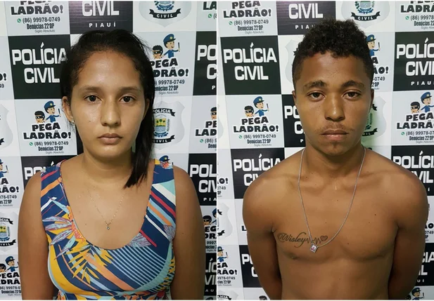 Casal foi preso na zona norte 