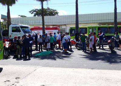 Idosa morre ao ser atropelada por caminhão na Avenida Maranhão