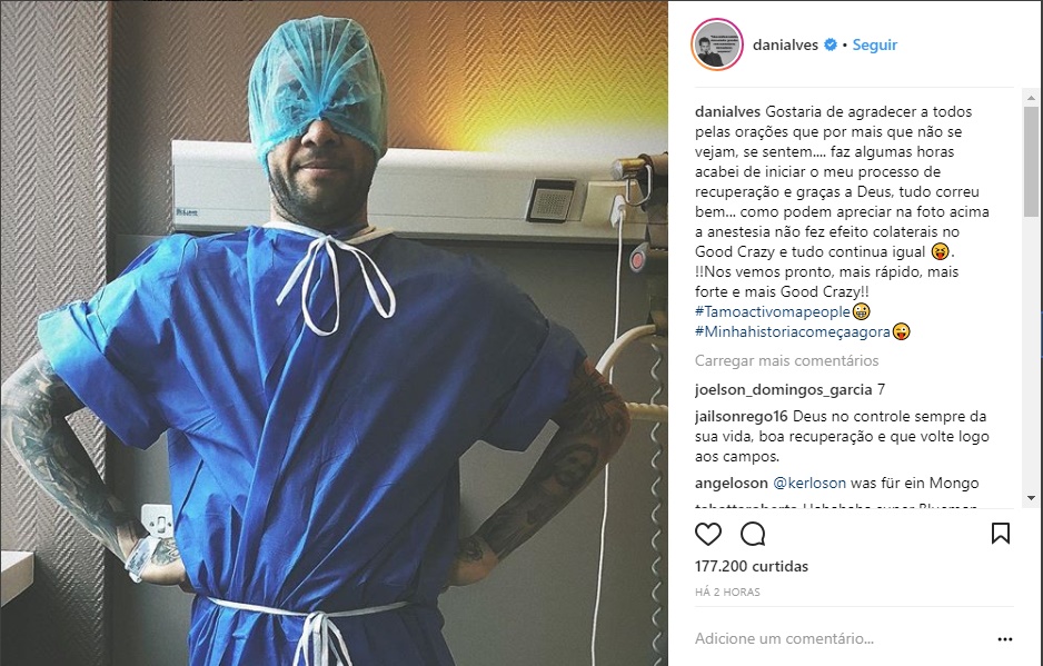 Publicação de Daniel Alves