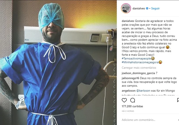 Publicação de Daniel Alves