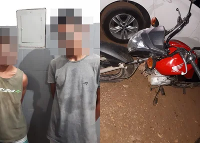 Menores de idade são apreendidos com motocicleta roubada em Timon