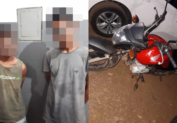 Menores de idade são apreendidos com motocicleta roubada em Timon