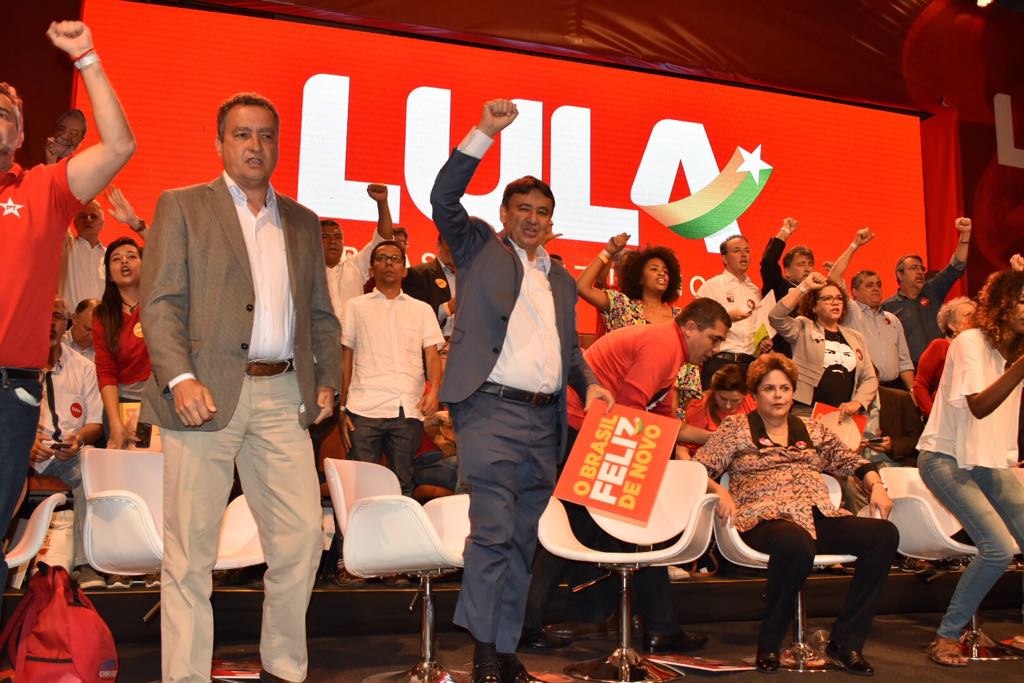 Wellington Dias em lançamento de pré-candidatura de Lula
