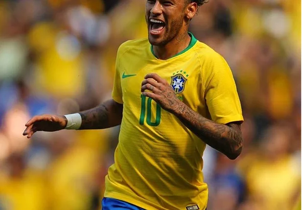 Neymar foi o autor do segundo gol da seleção