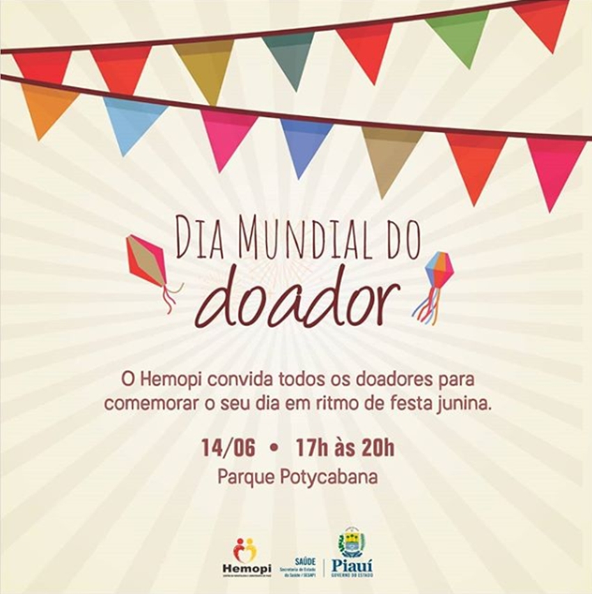 Hemopi realiza ação em alusão ao Dia Mundial do Doador de Sangue