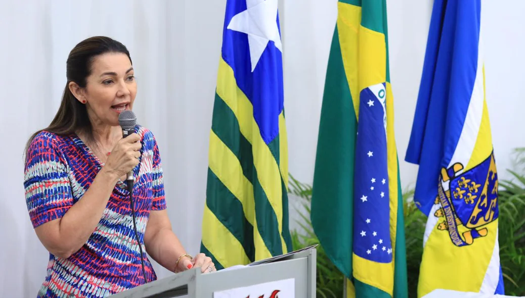 Vice-governadora Margarete Coelho durante o lançamento da Olimpíada Piauiense de Língua Portuguesa pela SEDUC