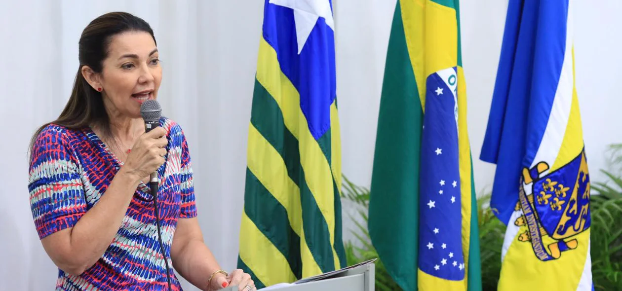 Vice-governadora Margarete Coelho durante o lançamento da Olimpíada Piauiense de Língua Portuguesa pela SEDUC