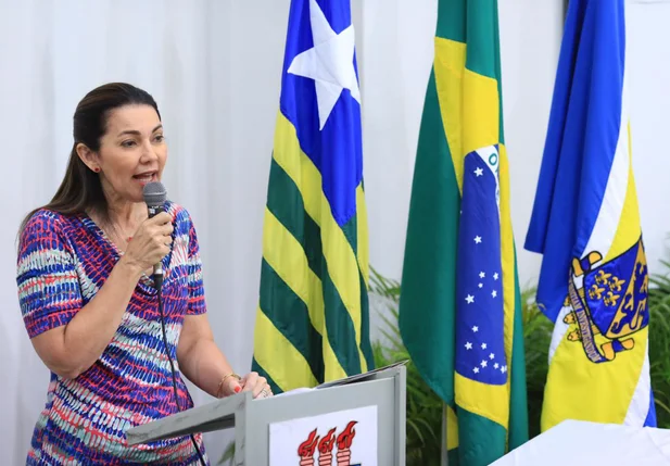 Vice-governadora Margarete Coelho durante o lançamento da Olimpíada Piauiense de Língua Portuguesa pela SEDUC