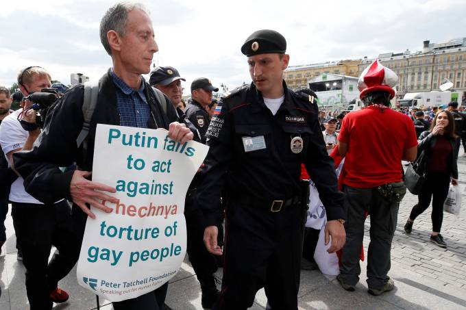 Ativista gay foi preso em Moscou 