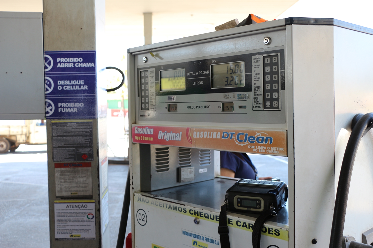 Bomba de combustível sem irregularidade
