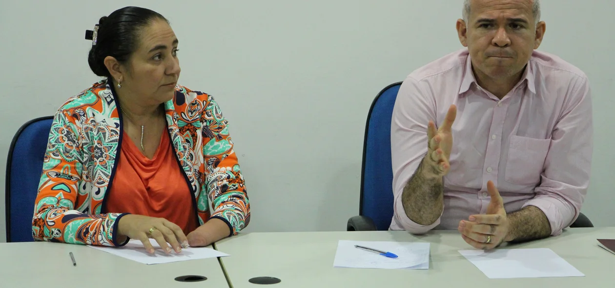 Vereadora Cida Santiago e ex-vereador Thiago Vasconcelos