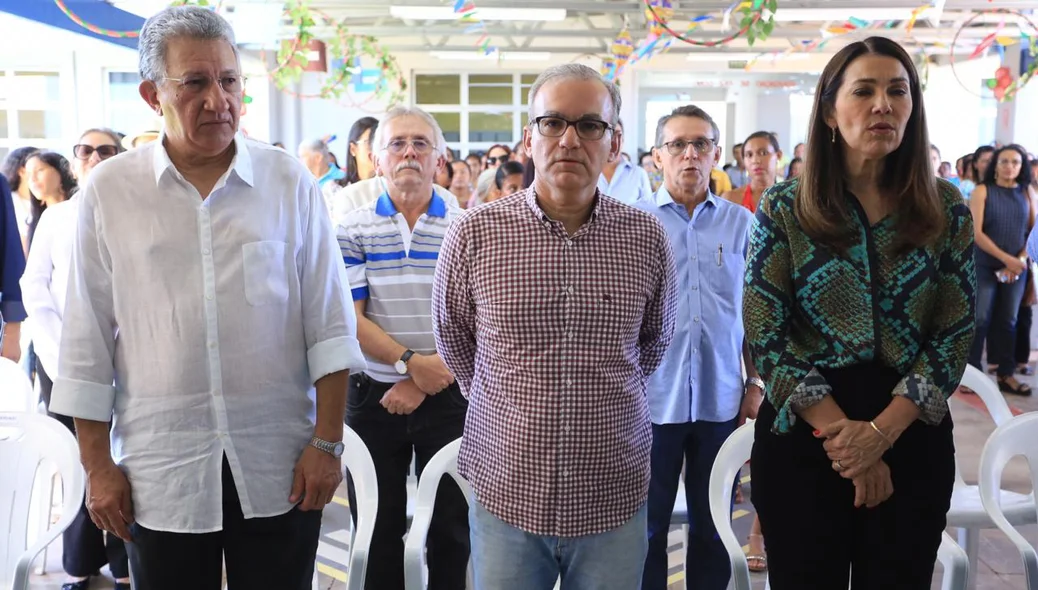 Luiz Júnior, Firmino Filho e Margarete Coelho