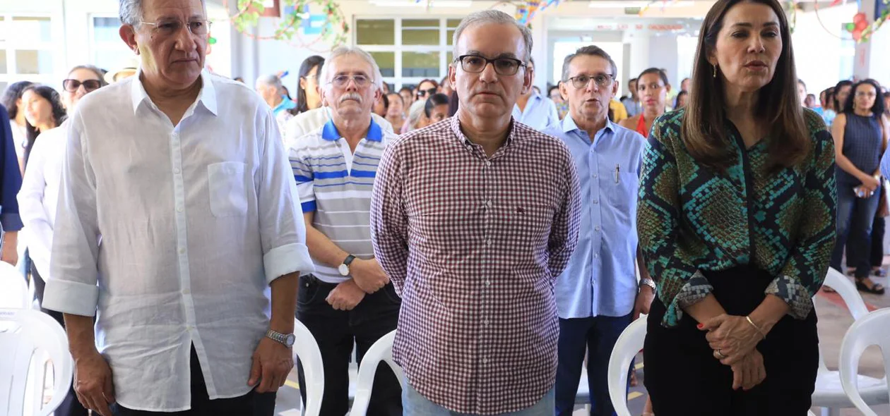 Luiz Júnior, Firmino Filho e Margarete Coelho