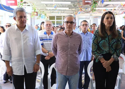 Luiz Júnior, Firmino Filho e Margarete Coelho