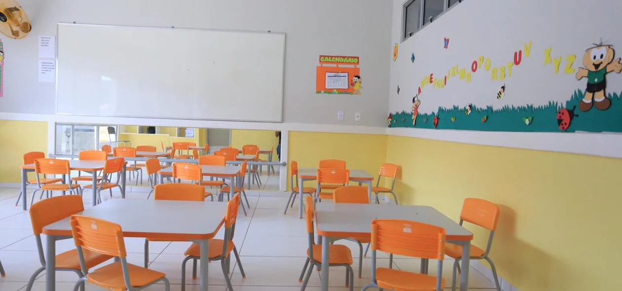 Sala de aula da nova Cmei
