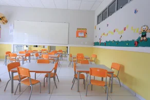 Sala de aula da nova Cmei