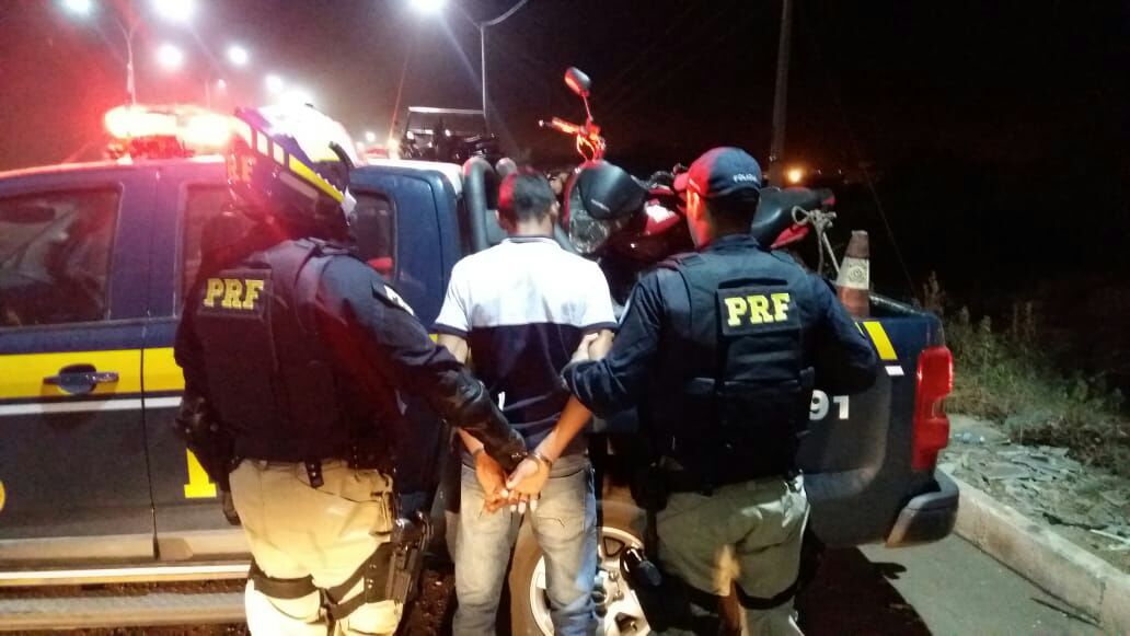Um dos presos durante a operação por embriaguez