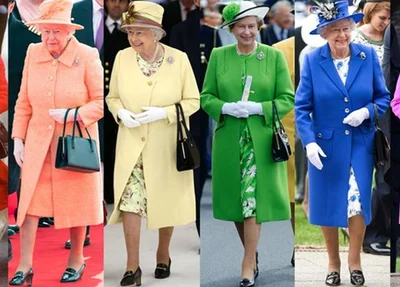 A rainha da Inglaterra, Elizabeth II, chama a atenção por usar cores vibrantes