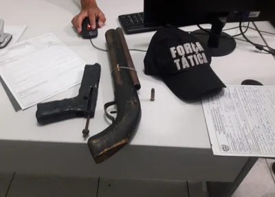 Material apreendido pela PM em Teresina
