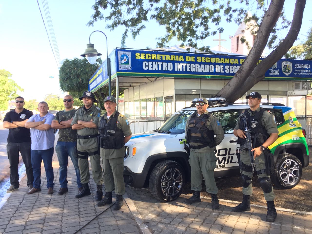 O centro integrado foi instalado na Praça das Palmeiras