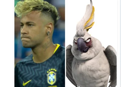 Internautas brincam com cabelo de Neymar