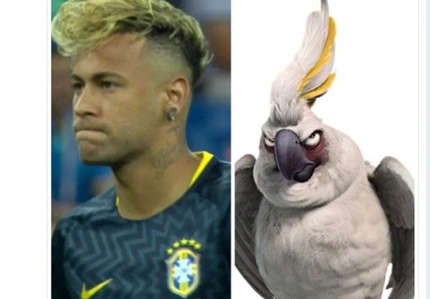 Internautas brincam com cabelo de Neymar