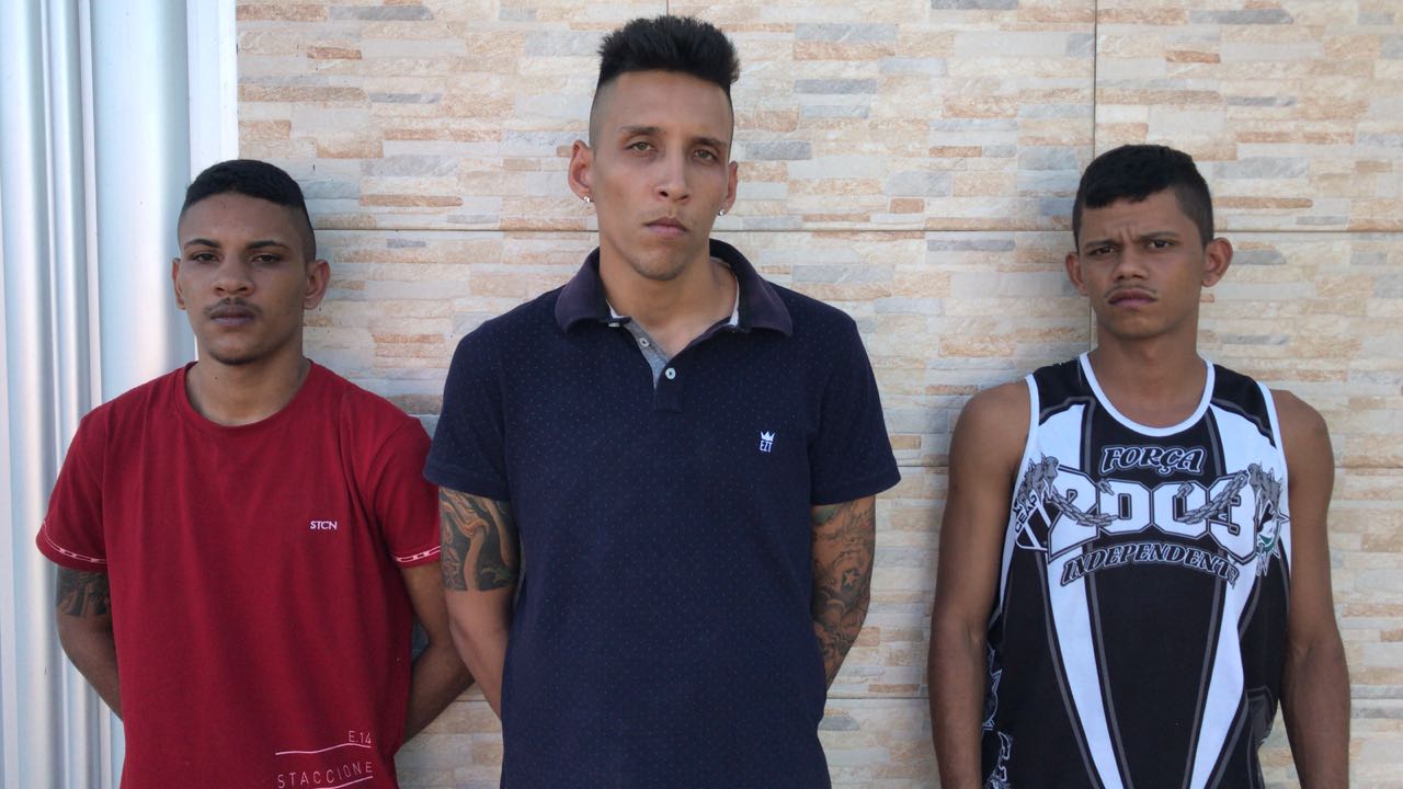 Iranildo, Isaac e Álvaro presos pela PM