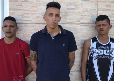Iranildo, Isaac e Álvaro presos pela PM
