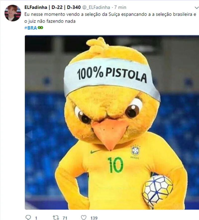 Jogo do Brasil contra Suíça enche internet de memes; veja os