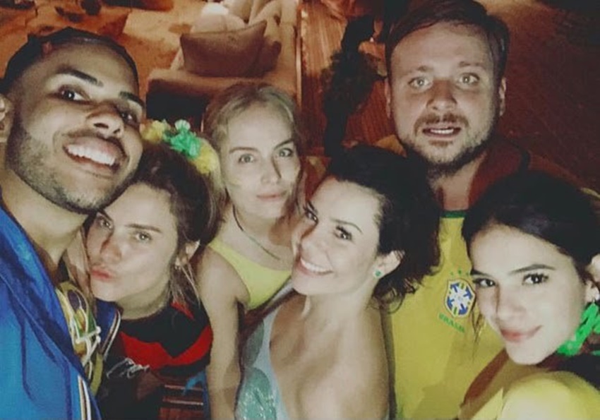 Hugo Gloss, Carolina Dieckmann, Angélica, Fernanda Souza, Leo Fuchs e Bruna Marquezine