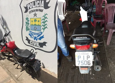 Motos apreendidas pela Polícia Civil do Piauí