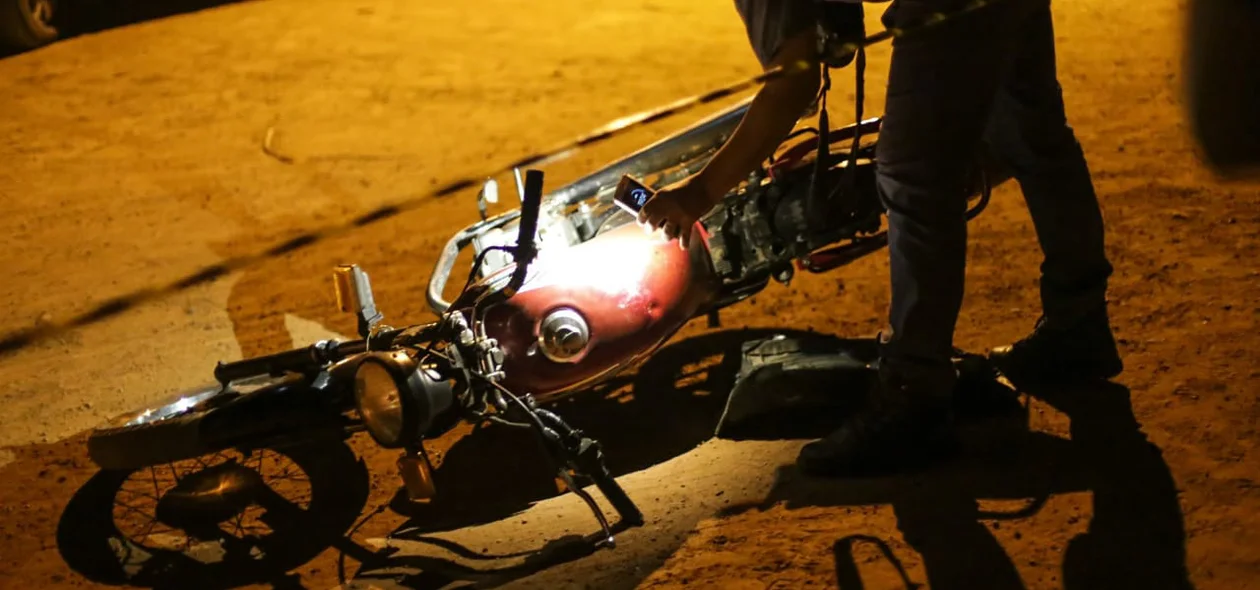 Motocicleta da vítima