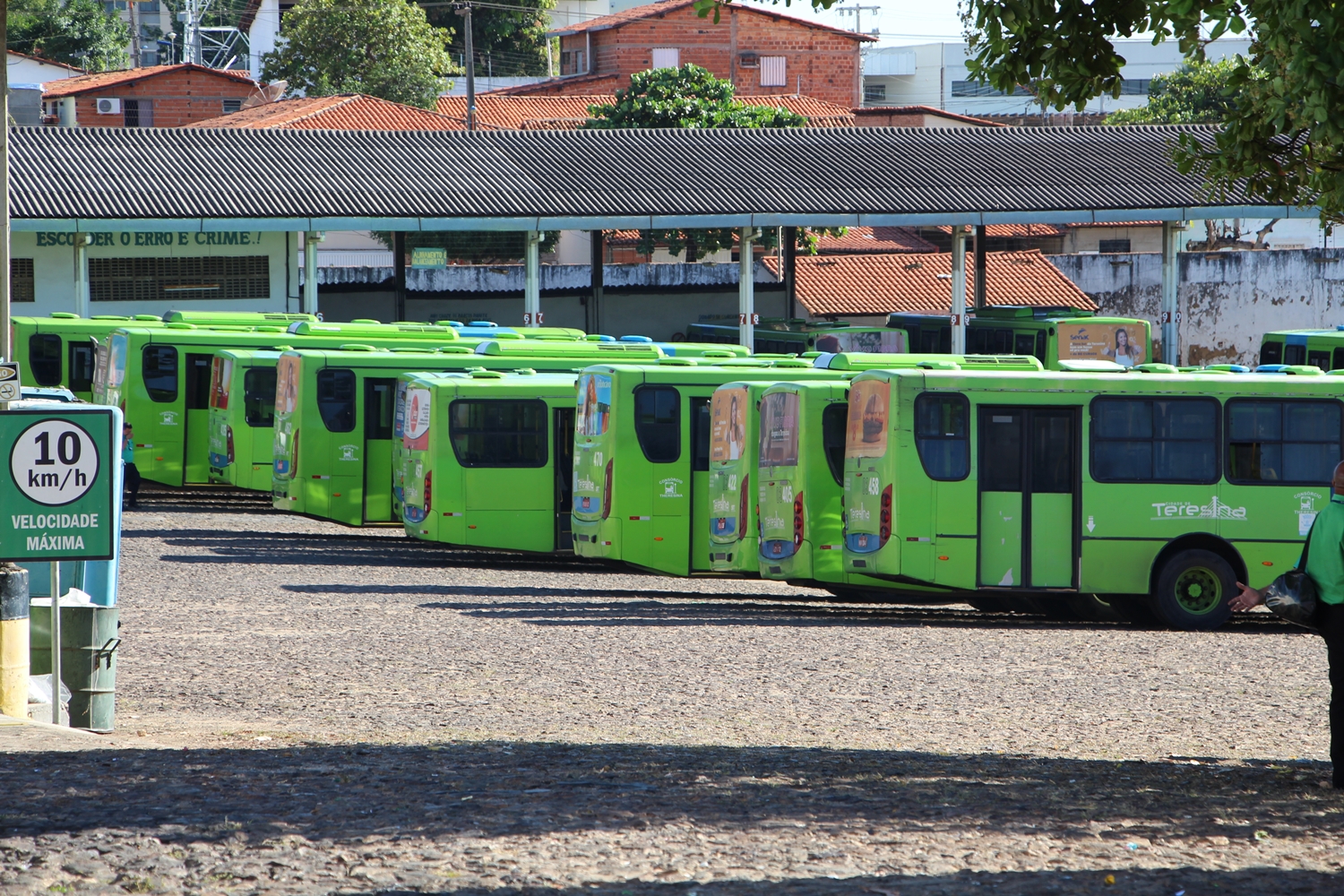 Paralisação dos motoristas e cobradores de ônibus em Teresina