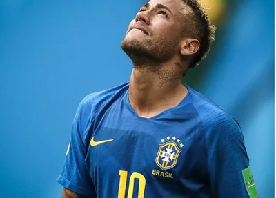Neymar em jogo contra a Costa Rica na copa 2018