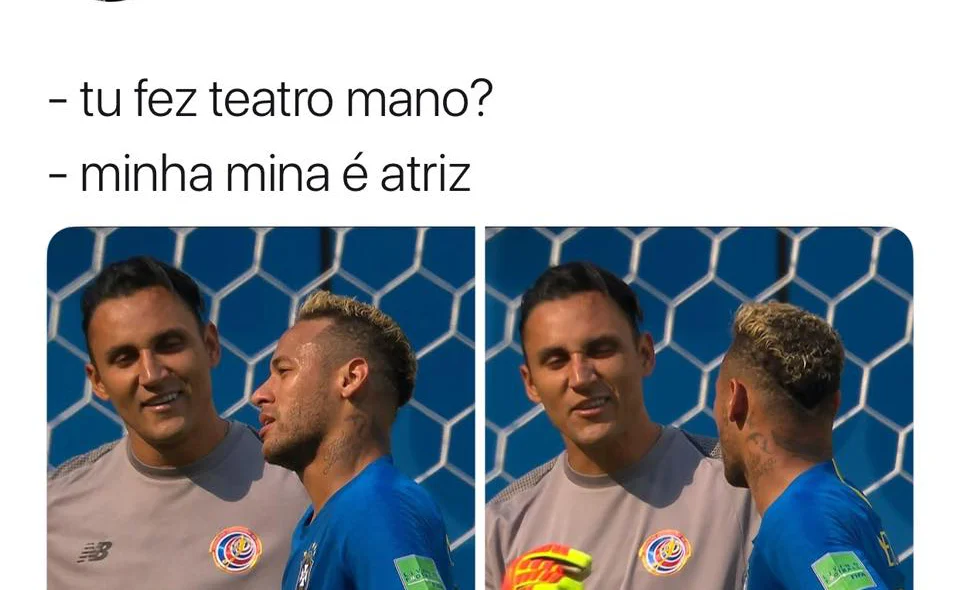 Neymar também é alvo dos internautas