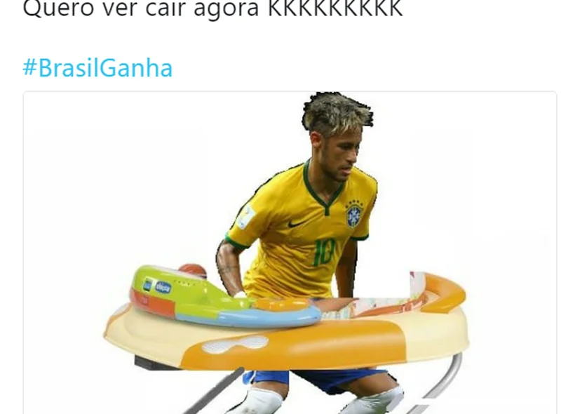Quedas constantes de Neymar viraram memes