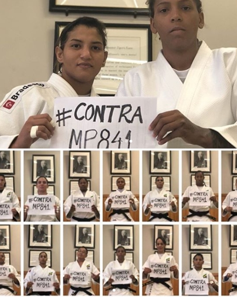 Sarah Menezes se posiciona contra MP 841