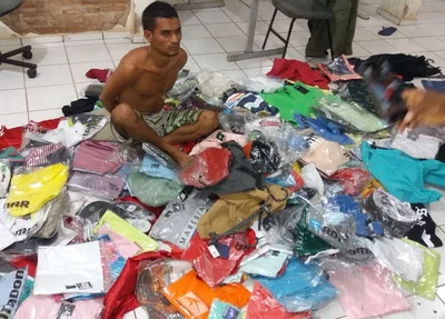 Acusado de furto é preso pela PM