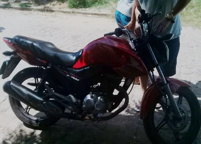 Motocicleta recuperada pela PM