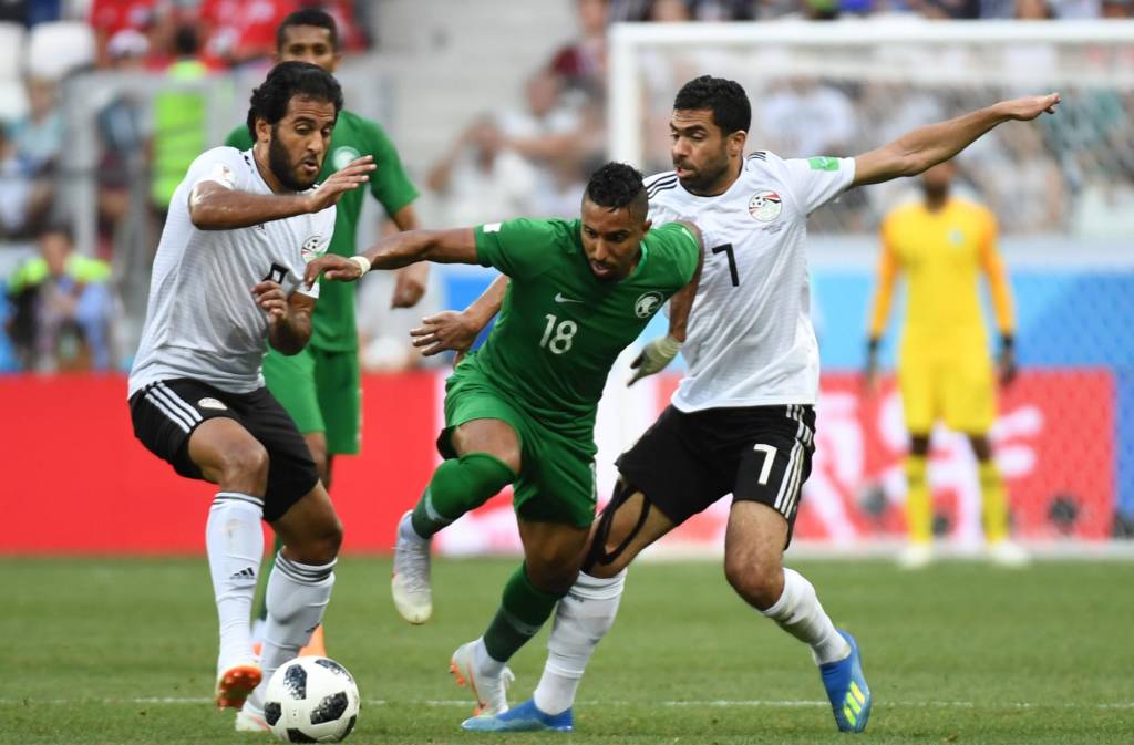 Egito e Arabia Saudita empatam em 1 a 1 pela Copa do Mundo 2018