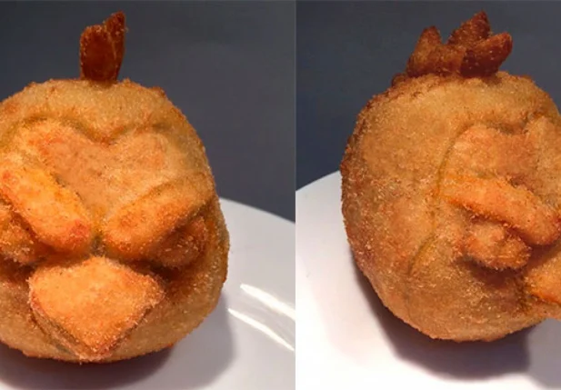Coxinarinho, coxinha inspirada no Canarinho Pistola