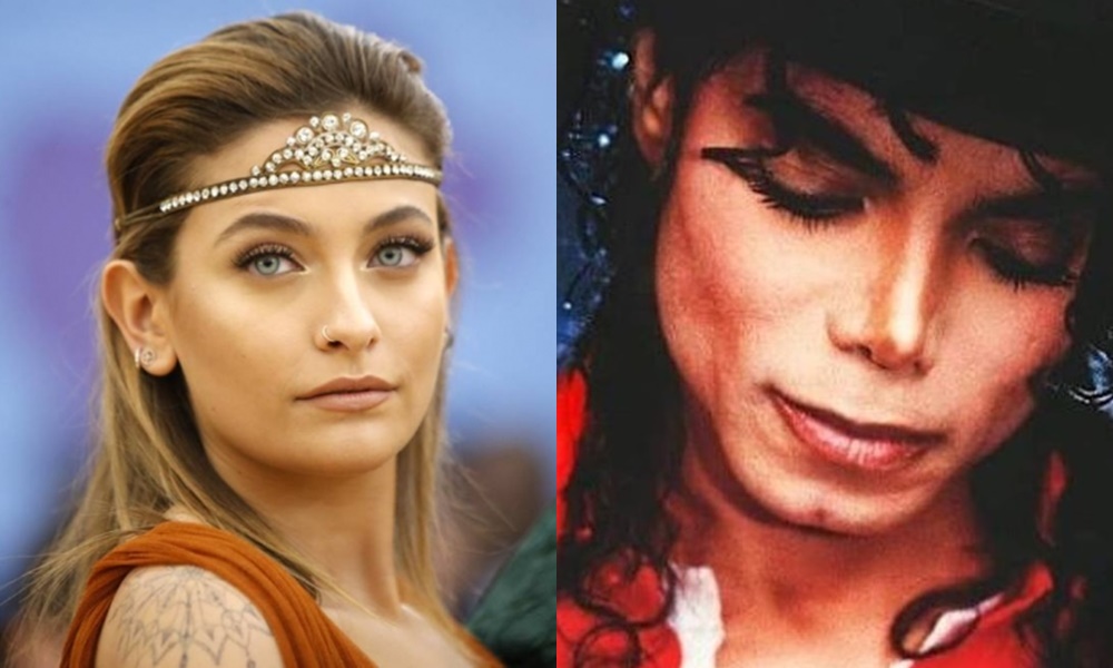 Filha publica foto em homenagem a Michael Jackson