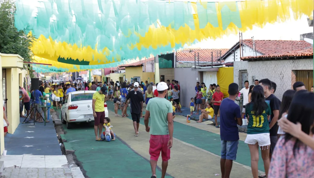 A Rua da Copa é muito procurada pelos torcedores